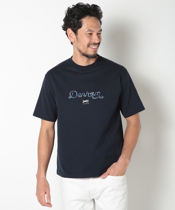 【DENHAM/デンハム】別注グラデーションロゴ刺繍Tシャツ 詳細画像 2