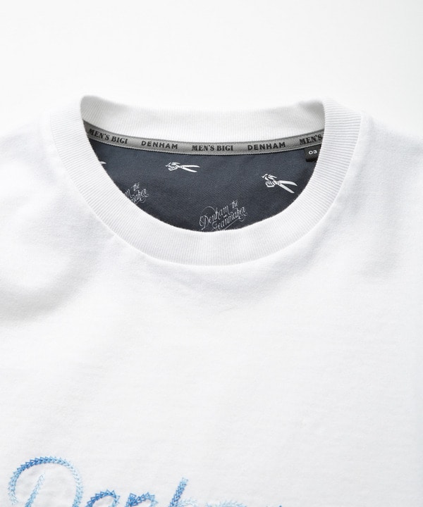 【DENHAM/デンハム】別注グラデーションロゴ刺繍Tシャツ 詳細画像 8