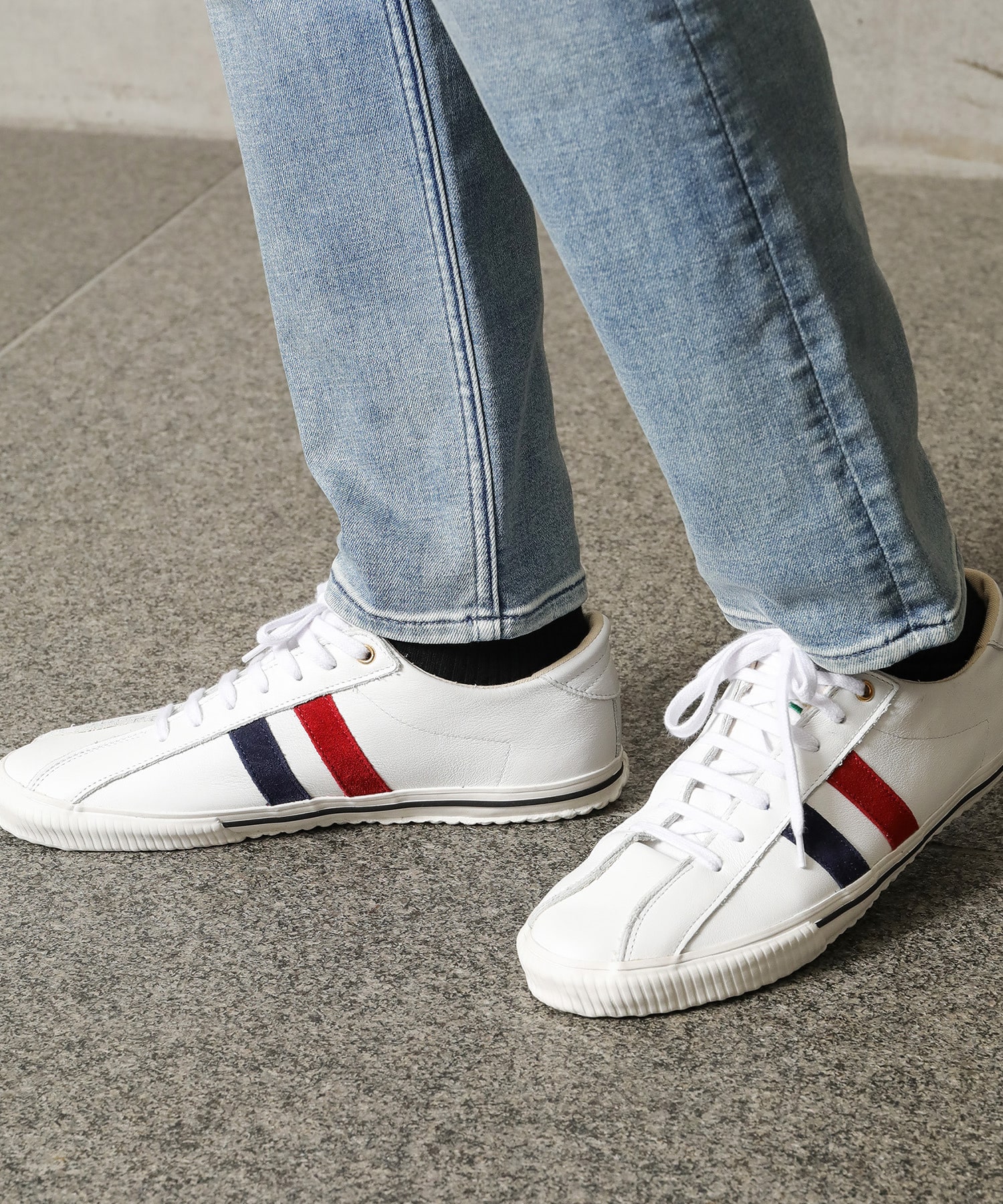 Maccheronian マカロニアン Gt 別注レザースニーカー メンズファッション通販 Men S Bigi Online Store メンズビギ オンラインストア