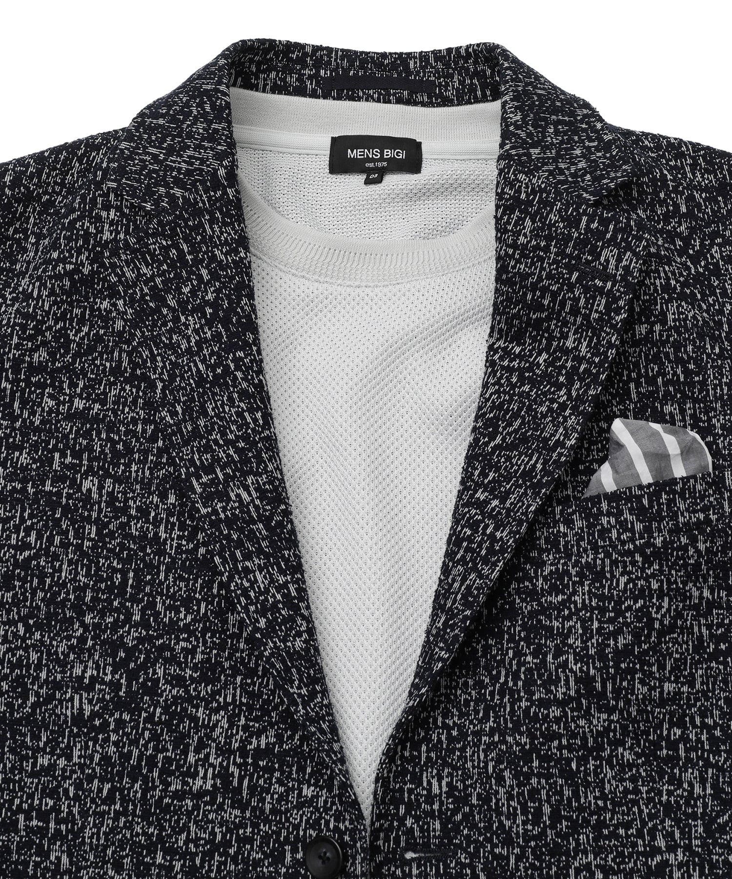 サマーツイードジャージジャケット メンズファッション通販 Men S Bigi Online Store メンズビギ オンラインストア