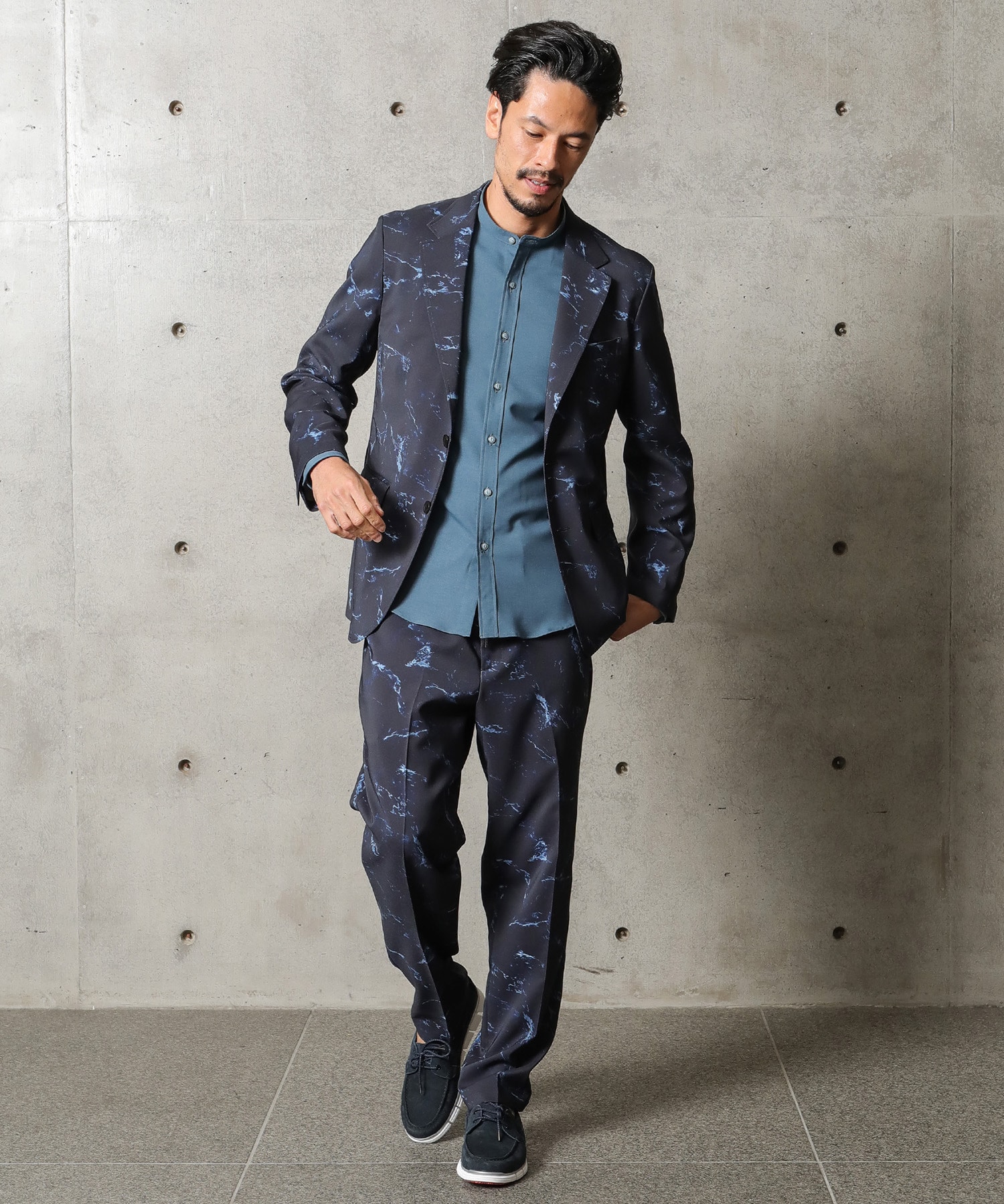 ウェーブパターンプリント ジャケット メンズファッション通販 Men S Bigi Online Store メンズビギ オンラインストア