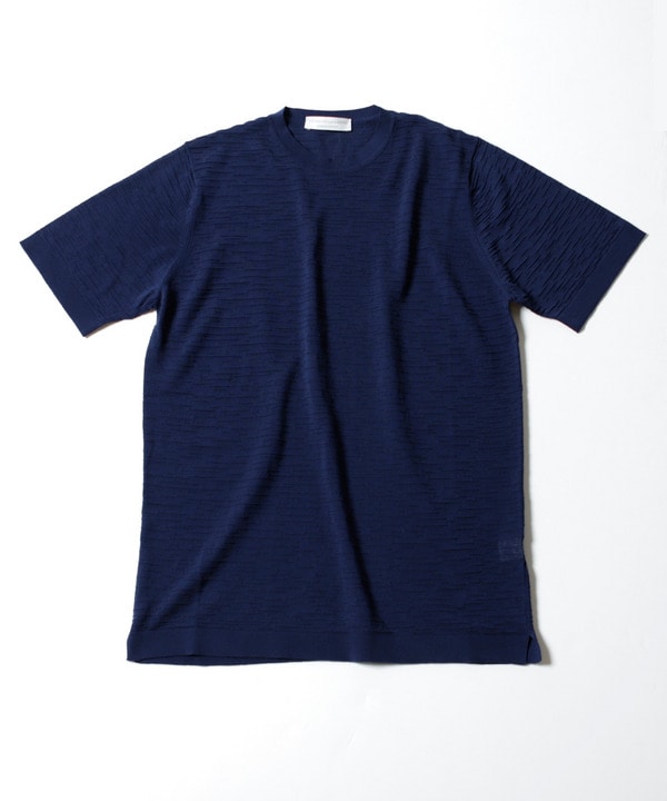 【FILIPPO DE LAURENTIIS/フィリッポ デ ローレンティス】ニットＴシャツ made in italy 詳細画像 1