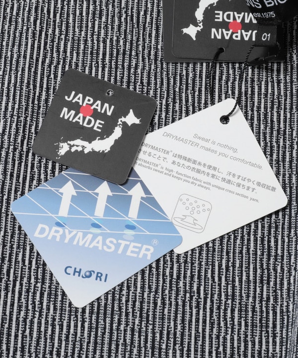 【DRYMASTER(ドライマスター)】ジャガードTシャツ　made in japan 詳細画像 6