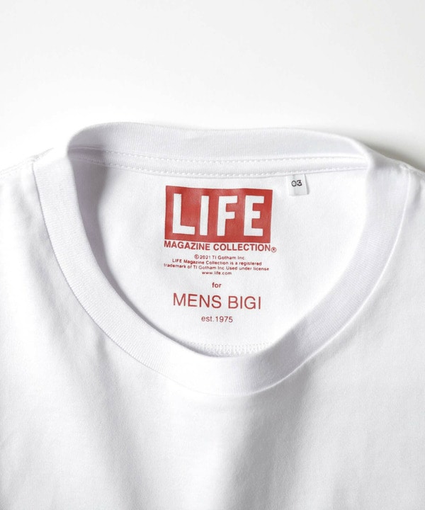 [コラボアイテム]LIFE×MEN'S BIGI 【ホッキョクグマ】フォトTシャツ 詳細画像 4
