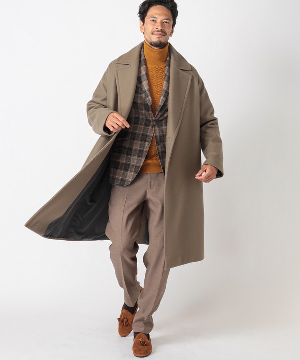 hevo(イーヴォ)＞別注 ベルテッドメルトンコート made in italy｜メンズファッション通販 MEN'S BIGI ONLINE  STORE (メンズビギ オンラインストア)