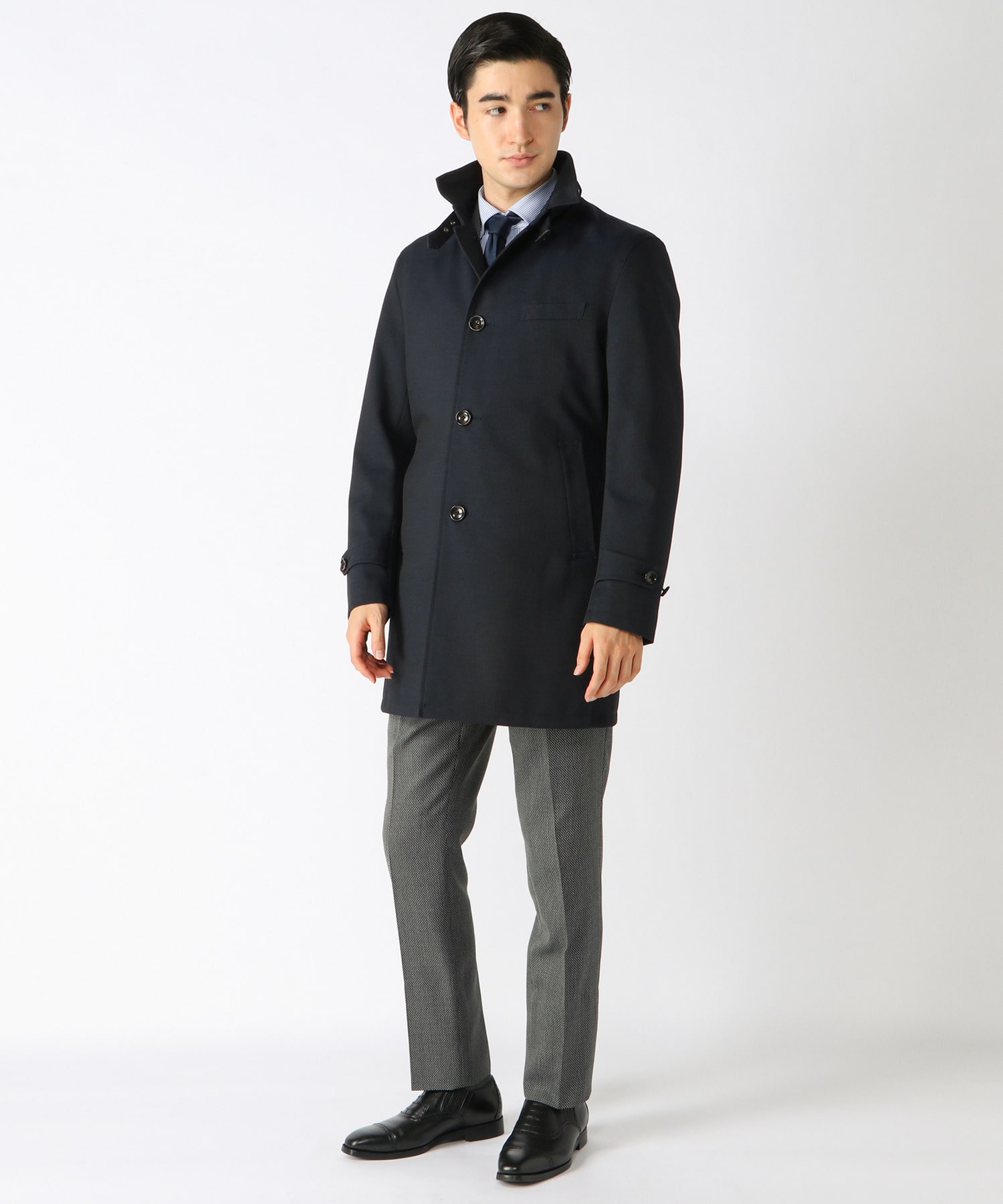 取り外し可能ライナー付き 撥水スタンドカラービジネスコート メンズファッション通販 Men S Bigi Online Store メンズビギ オンラインストア