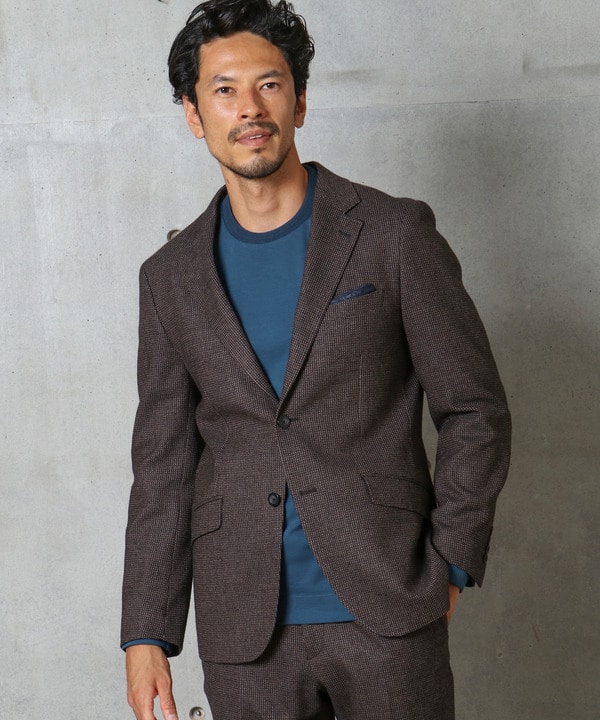 ドビーツイード ストレッチジャケット　fabric made in japan