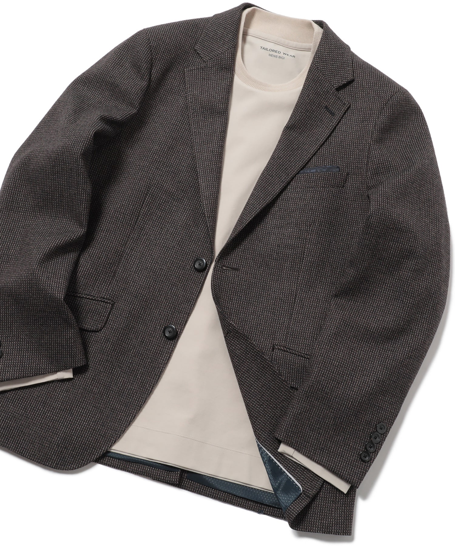 ドビーツイード ストレッチジャケット Fabric Made In Japan メンズファッション通販 Men S Bigi Online Store メンズビギ オンラインストア