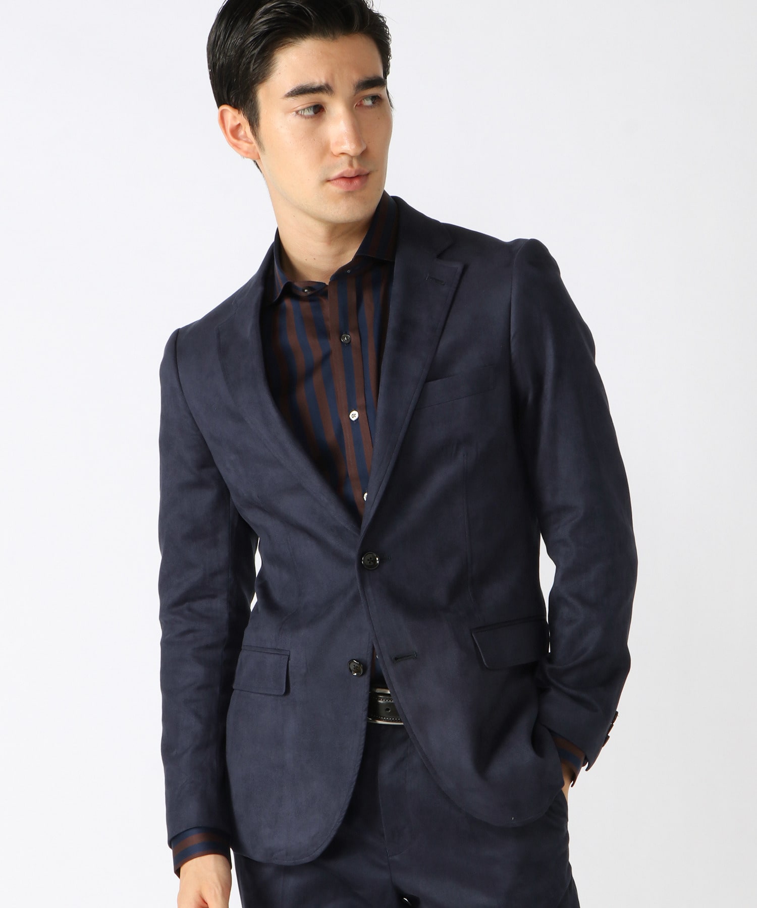 コマスエードストレッチジャケット セットアップ対応 ビジカジ パーティー メンズファッション通販 Men S Bigi Online Store メンズビギ オンラインストア