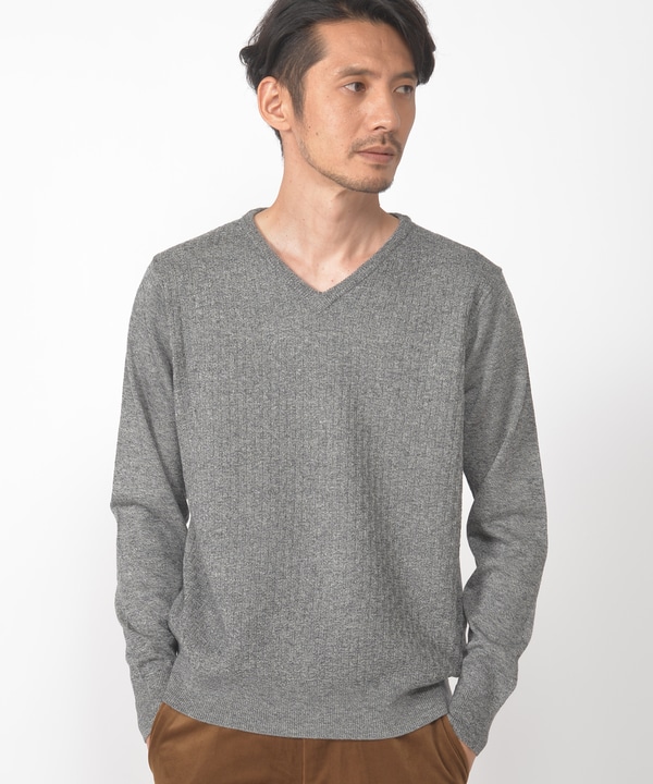 12g ゲージ ジャガードvネックニット メンズファッション通販 Men S Bigi Online Store メンズビギ オンラインストア