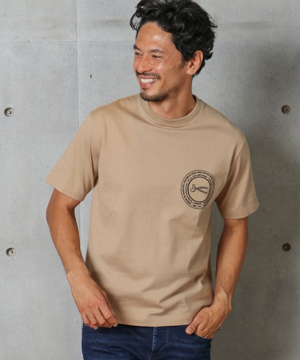 <DENHAM(デンハム)>別注 刺繍ロゴTシャツ　made in japan 詳細画像 15