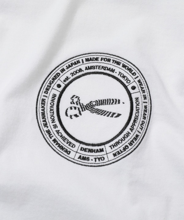 <DENHAM(デンハム)>別注 刺繍ロゴTシャツ　made in japan 詳細画像 3