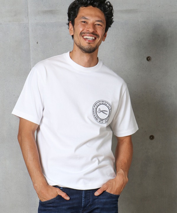 <DENHAM(デンハム)>別注 刺繍ロゴTシャツ　made in japan 詳細画像 8