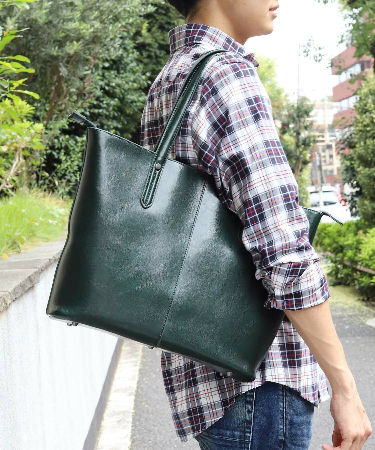 スプリットレザー トートバッグ メンズファッション通販 Men S Bigi Online Store メンズビギ オンラインストア