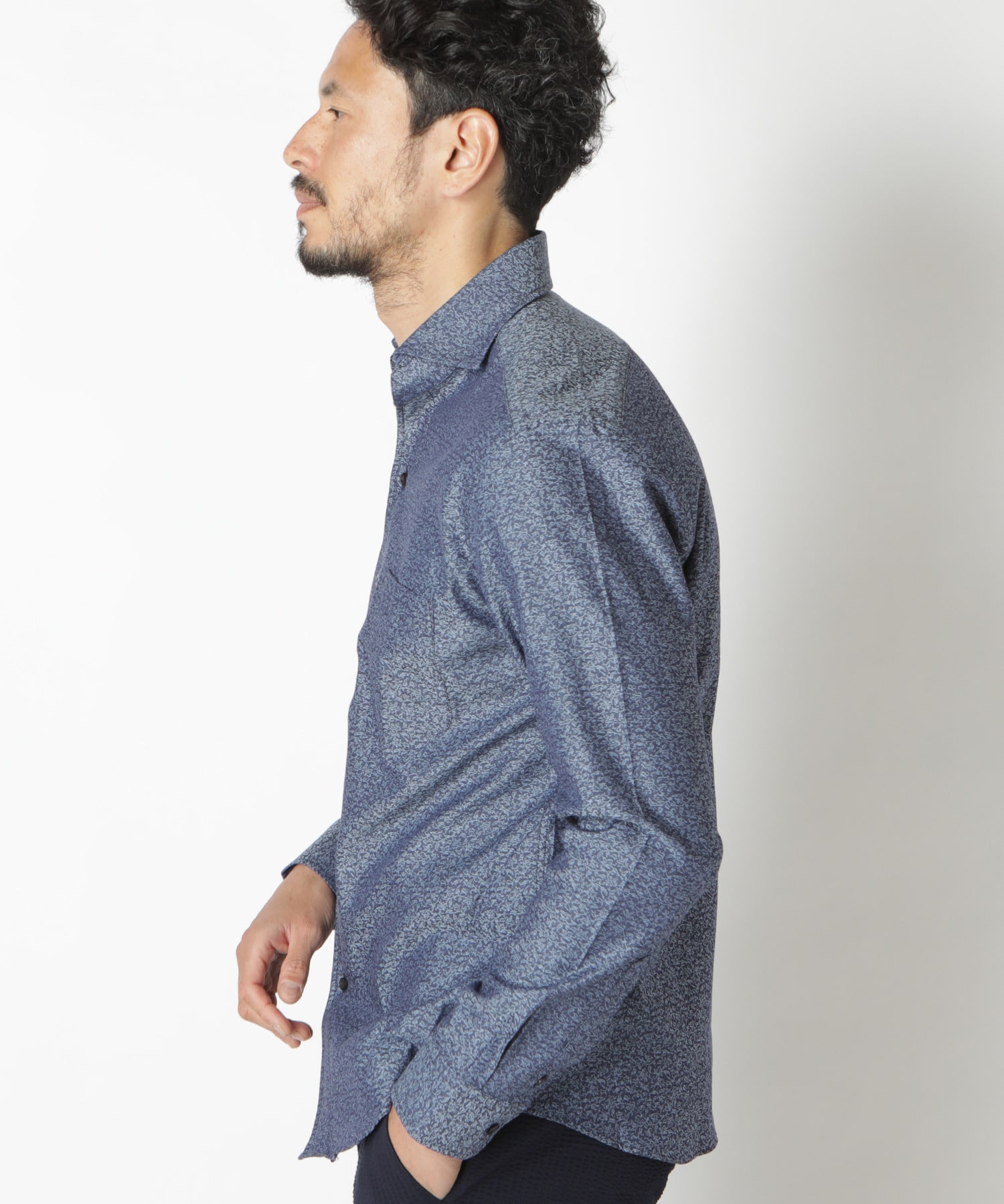 デニム調カッタウェイスキッパーシャツ メンズファッション通販 Men S Bigi Online Store メンズビギ オンラインストア