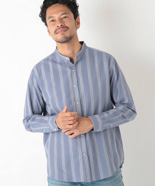 オリエンタルジャガードストライプシャツ　fabric made in japan 詳細画像 2