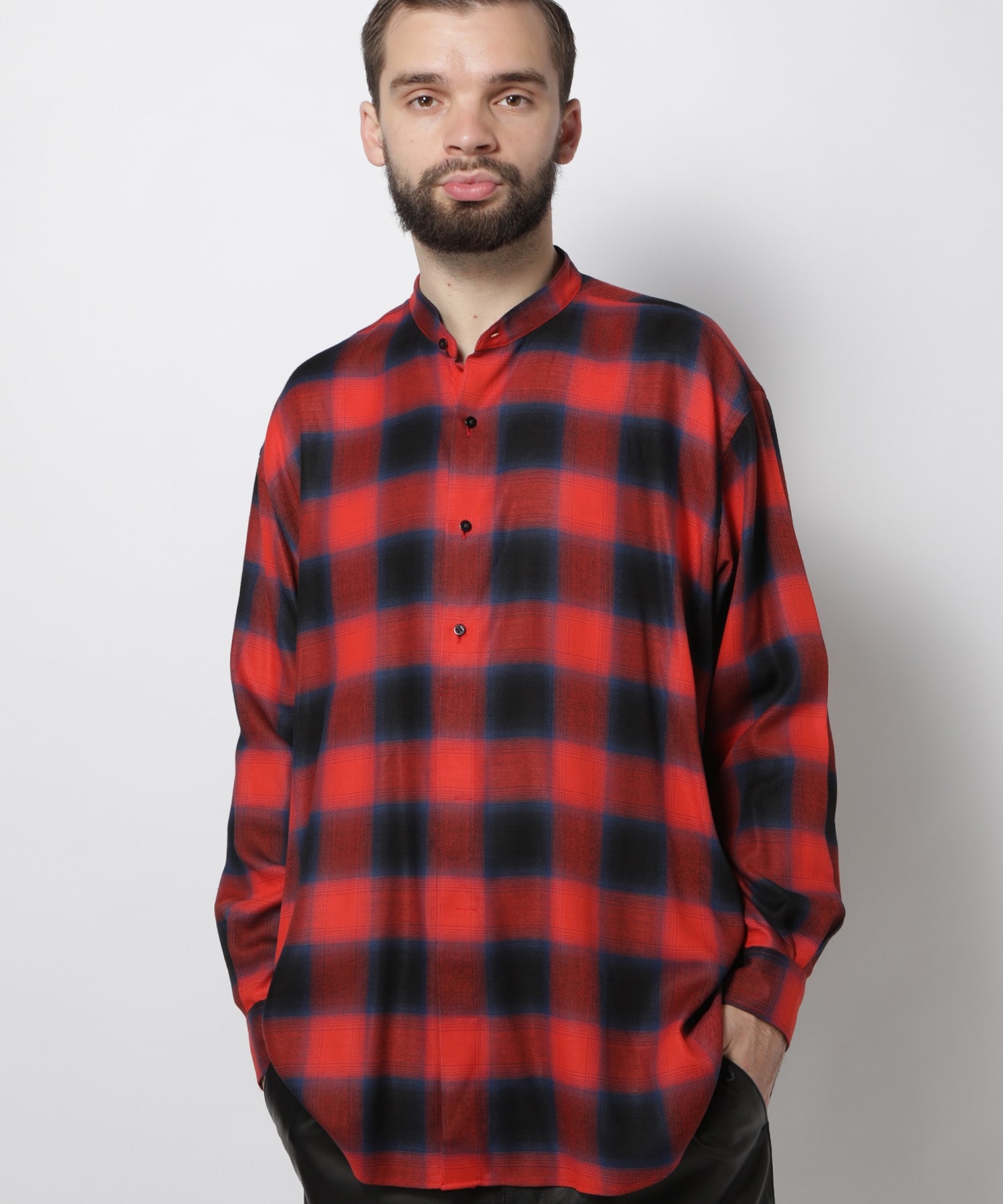 レーヨンツイルオンブレチェックシャツ メンズファッション通販 Men S Bigi Online Store メンズビギ オンラインストア