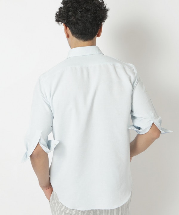 メンズビギ  日本製ライトブルーシャツ