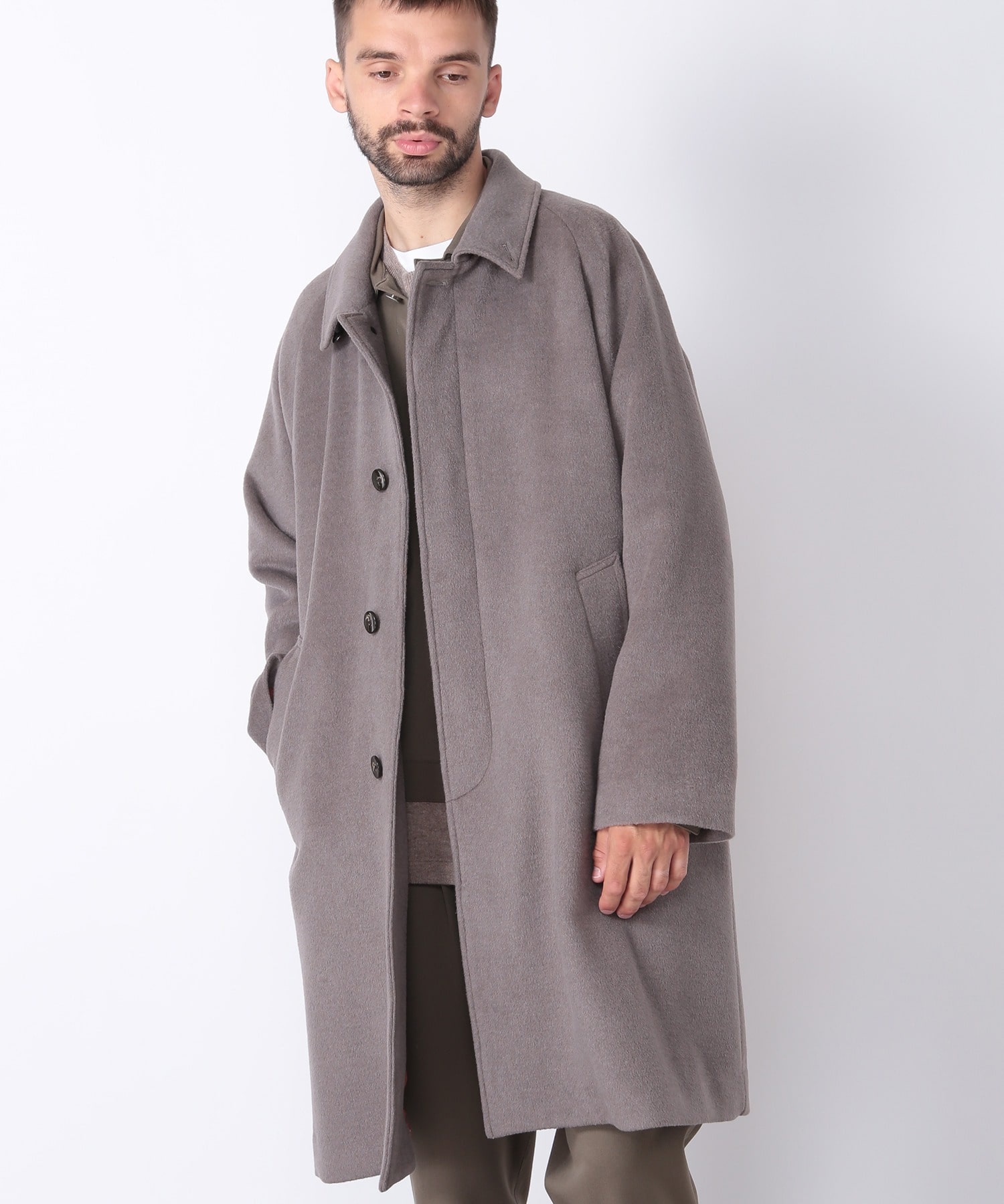 ウールビーバーステンカラーコート メンズファッション通販 Men S Bigi Online Store メンズビギ オンラインストア