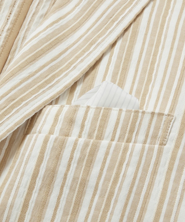 マルチタックストライプジャケット fabric made in japan 詳細画像 10
