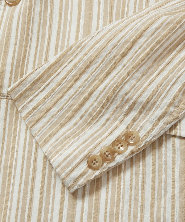 マルチタックストライプジャケット fabric made in japan｜メンズ 