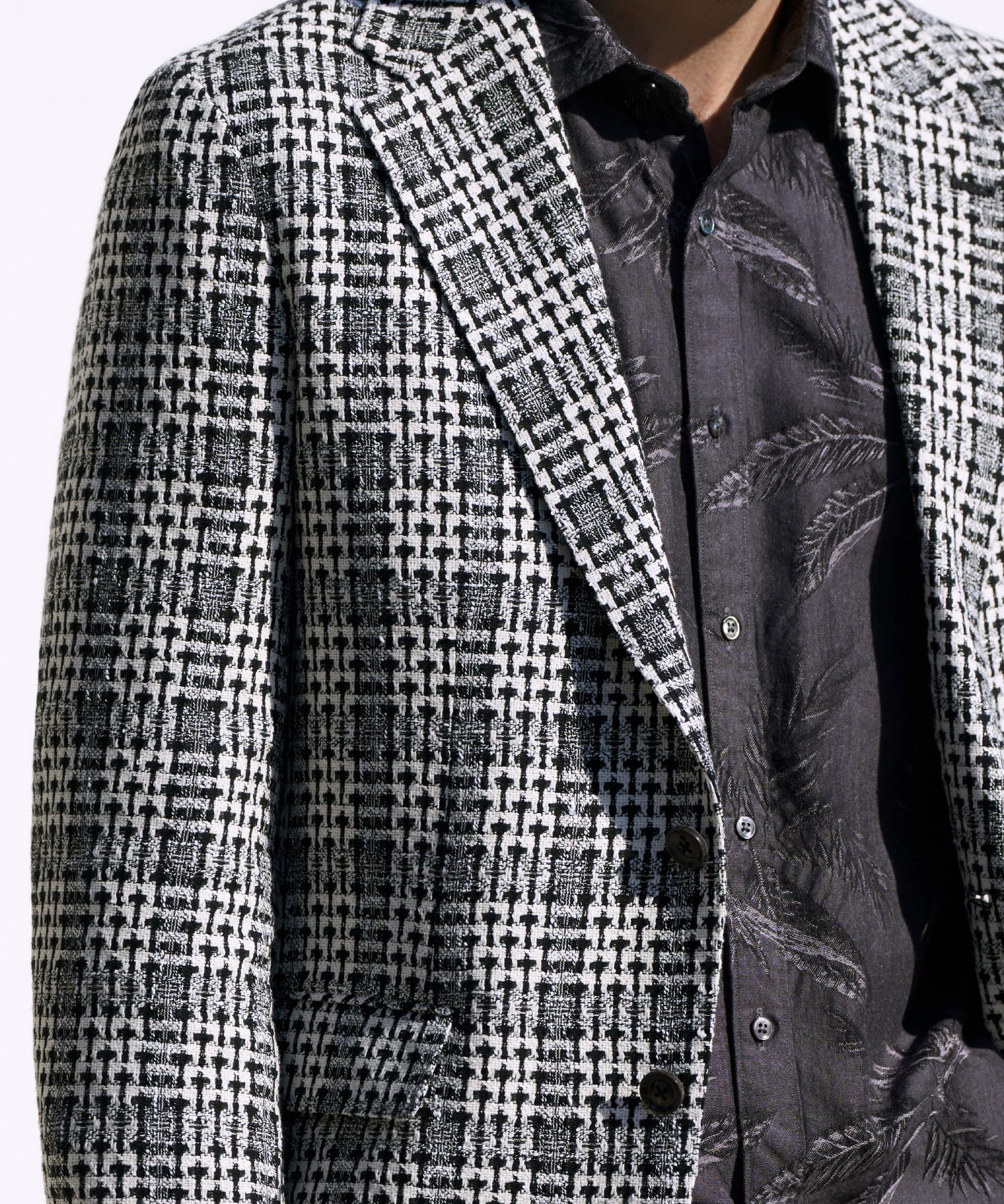 コットンファンシーツイードグレンジャケット メンズファッション通販 Men S Bigi Online Store メンズビギ オンラインストア