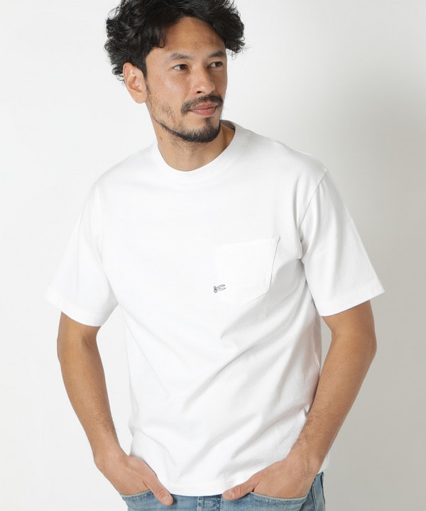 ＜DENHAM/デンハム＞別注 ポケットTシャツ　made in japan