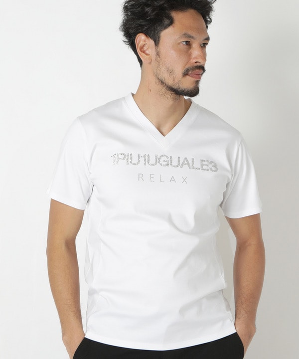 ＜1PIU1UGUALE3 RELAX＞別注　シルケットポンチVネックTシャツ