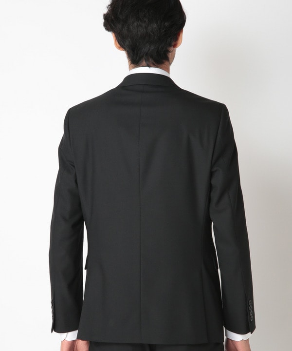 NARROW TW綾ブラックスーツ/別売りベストあり/2ピースビジネスセットアップスーツ 詳細画像 3