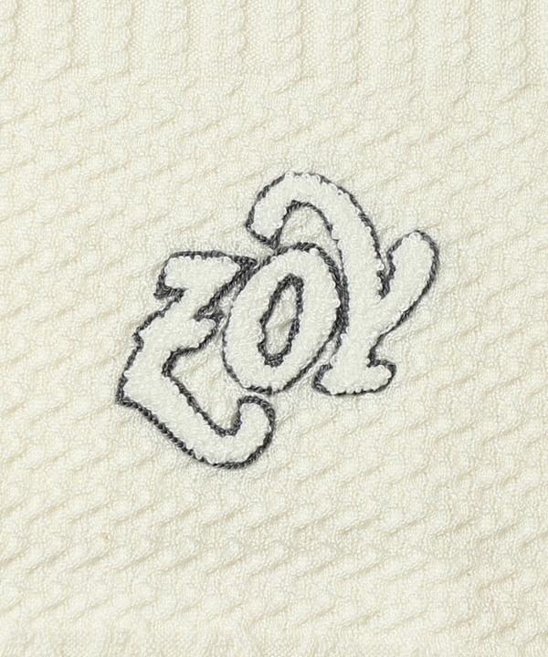【ZOY/ゾーイ】12Gパッチワーク調ニットブルゾン 詳細画像 3