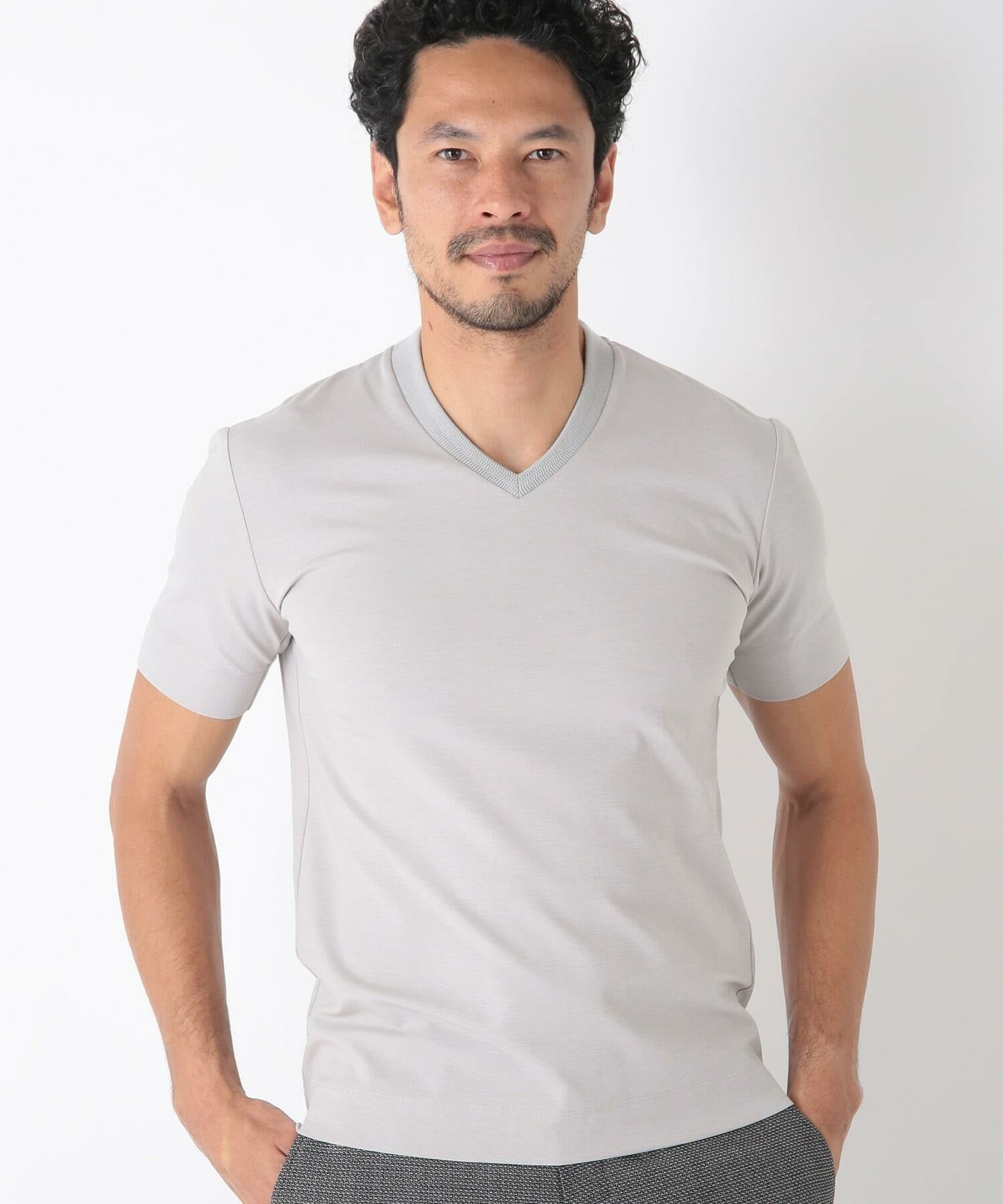 サルセーション SALSATION VネックTシャツ(白) トレーニング