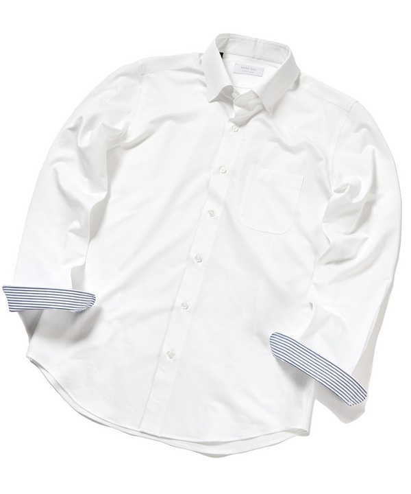【ACTIVE TAILOR】KANEMASAツイルジャージドレスシャツ 詳細画像 ホワイト 1