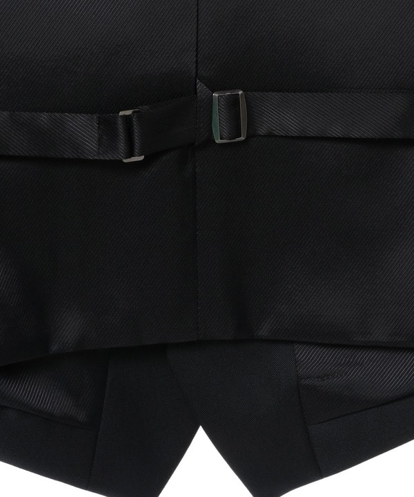 綾織りブラックスーツベスト/別売りスーツあり 詳細画像 10