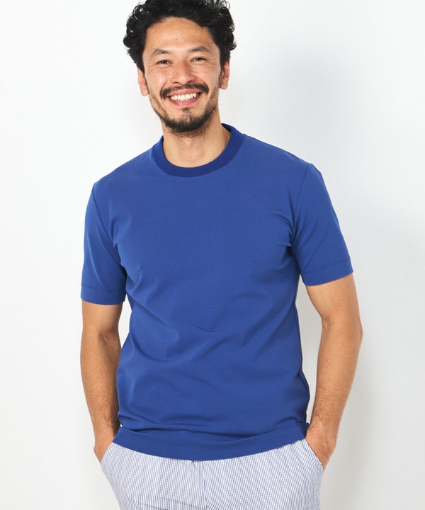 ACTIVE TAILOR】シルケットスムースクルーネックTシャツ｜メンズ