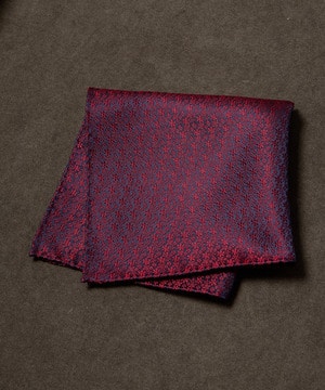 ミニフラワージャカード織りスカーフ＜同素材ネクタイあり＞