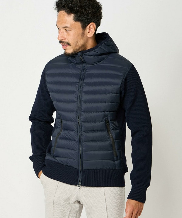 MONCLER ニットダウン ハイブリッド ma-1 n-2b - ジャケット