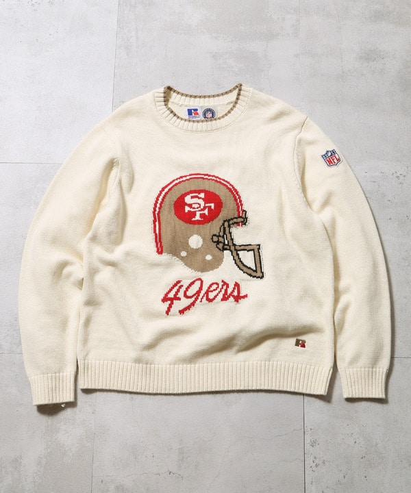【RUSSELL ATHLETIC(ラッセル アスレチック)】NFL KNIT SWEATER 詳細画像 ホワイト 1