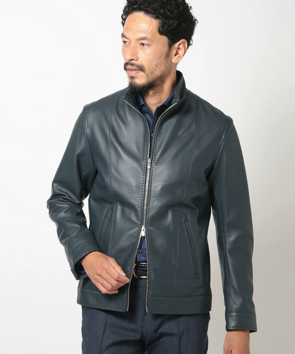 MENMEN'S BIGI 本革ライダース レザージャケット