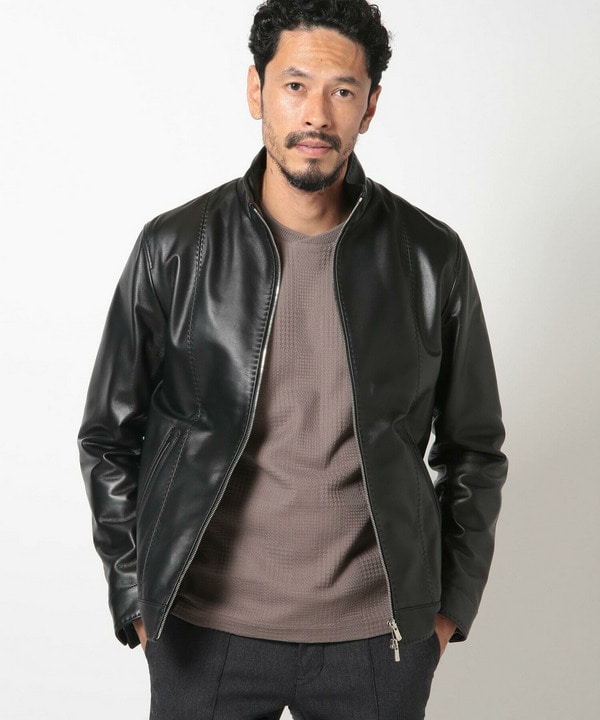 MENMEN'S BIGI 本革ライダース レザージャケット