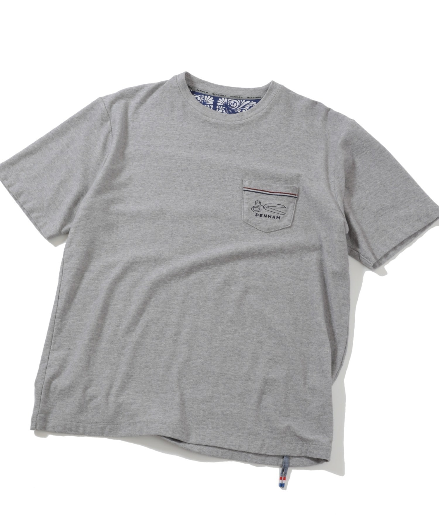 現行品 DENHAM × MEN’S BIGI ポケット刺繍 Tシャツ　M