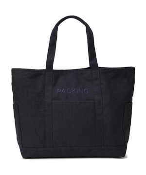 【PACKING（パッキング）】CANVAS UTILITY TOTE BLACK PA-034