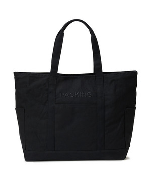 【PACKING（パッキング）】CANVAS UTILITY TOTE BLACK PA-034