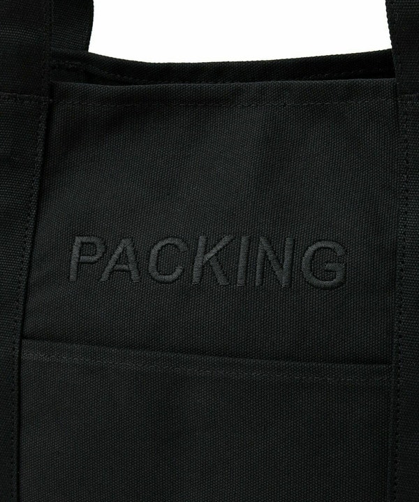 【PACKING（パッキング）】CANVAS UTILITY TOTE BLACK PA-034 詳細画像 2