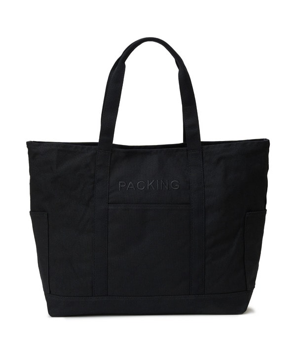 【PACKING（パッキング）】CANVAS UTILITY TOTE BLACK PA-034 詳細画像 ブラック 1