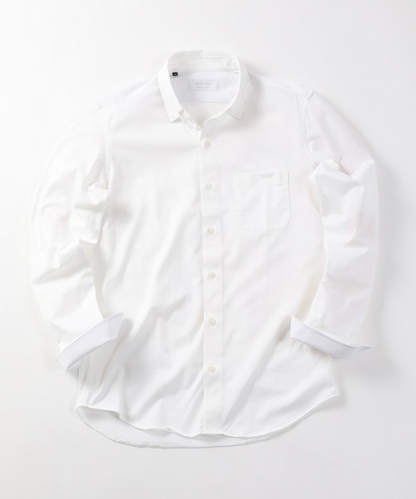 【ACTIVE TAYLOR】ハイゲージレギュラーカラードレスシャツ 詳細画像 ホワイト 1