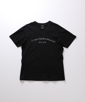【1PIU1UGUALE3 RELAX】別注　ロゴラインストーンTシャツ