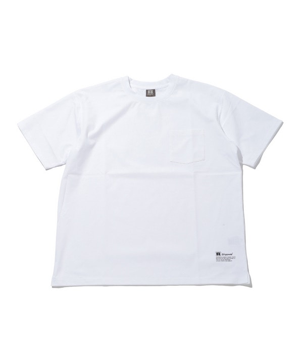 【RUSSELL ATHLETIC/ラッセルアスレティック】Dri-Power Stretch Basic Pocket T 詳細画像 ホワイト 1