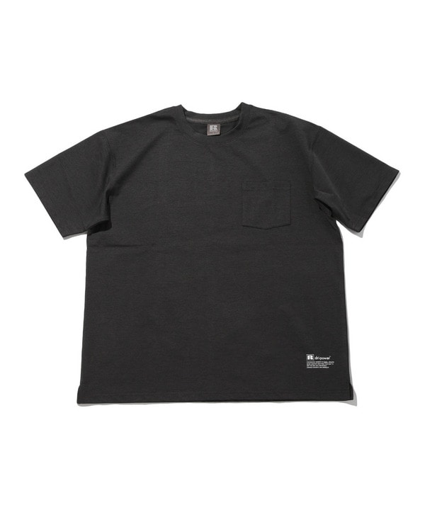 【RUSSELL ATHLETIC/ラッセルアスレティック】Dri-Power Stretch Basic Pocket T 詳細画像 チャコールグレー 1