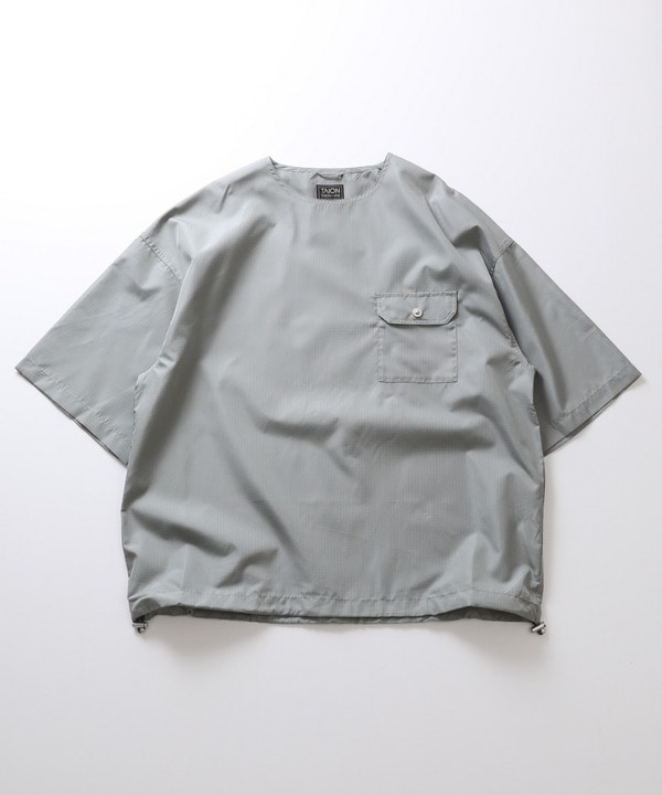 【TAION/タイオン】NON DOWN Military half sleeve cutsew 詳細画像 オリーブ 1