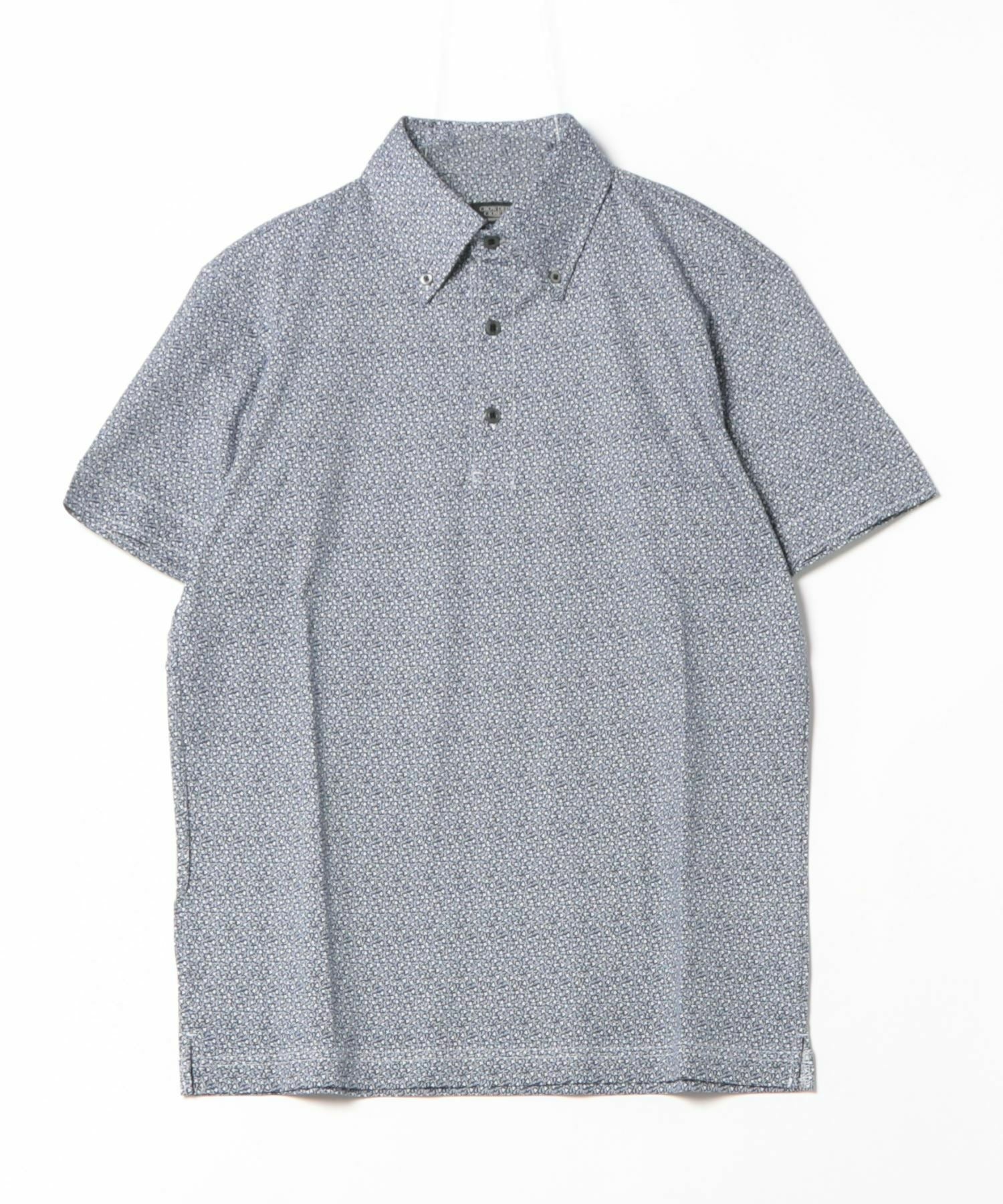 フラワープリントジャージポロシャツ｜メンズファッション通販